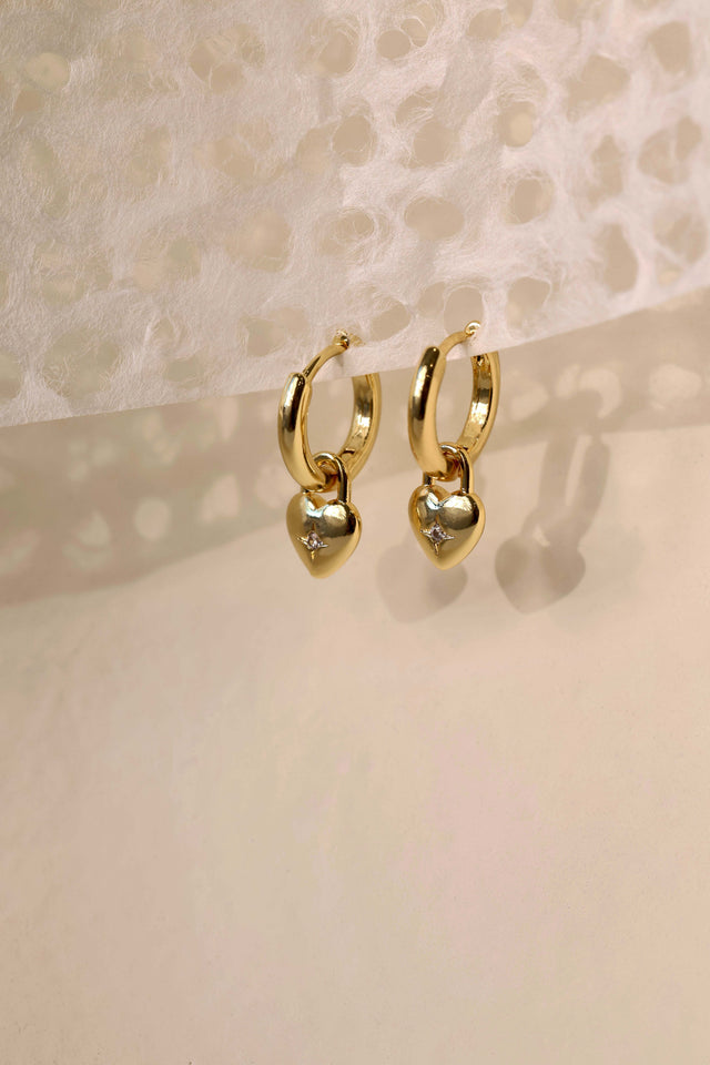 Amora Heart Lock Earrings main image 1