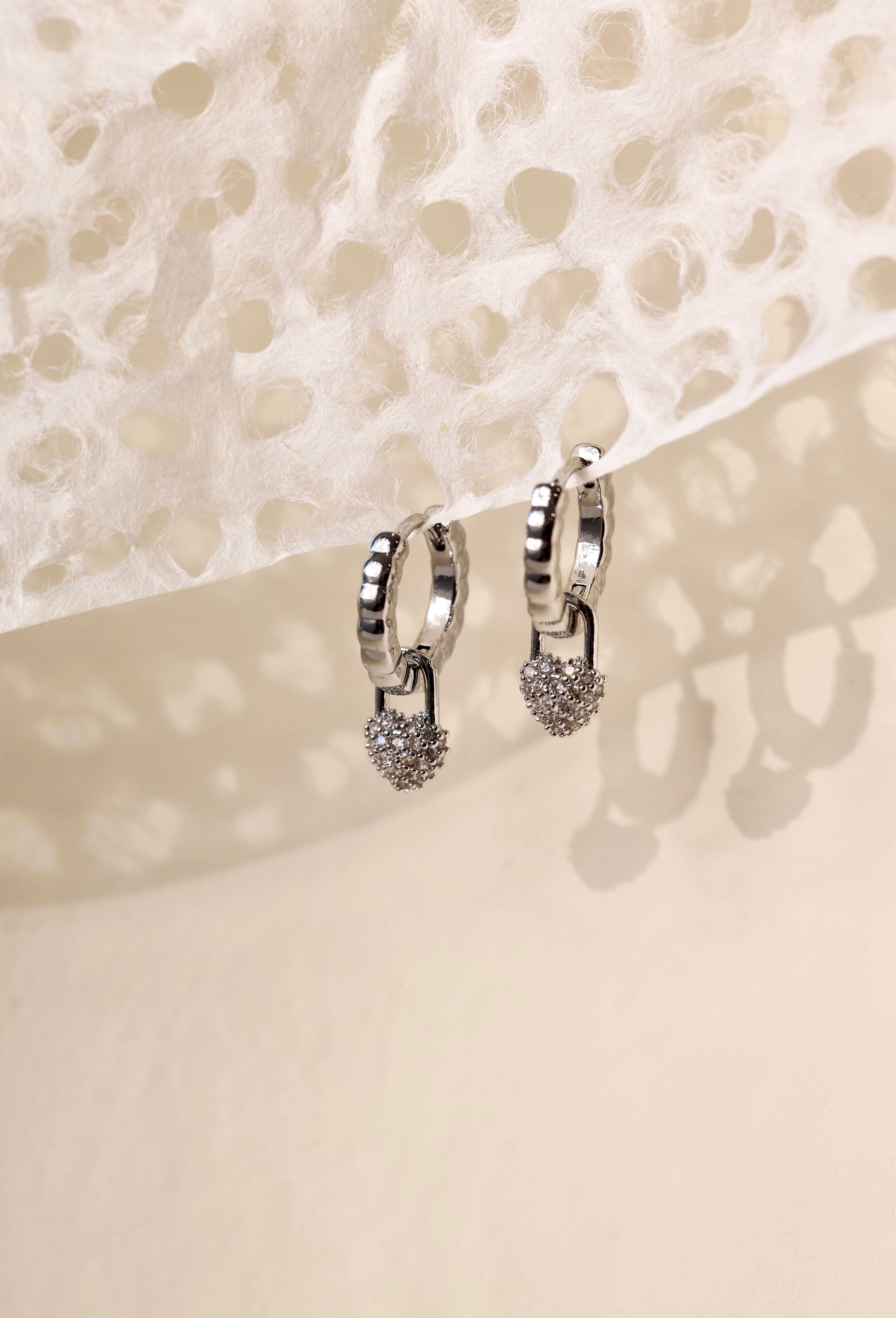 Sofia Heart Dangle Earrings