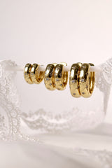 Astraea Star Hoop Earrings GOLD