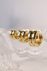 Astraea Star Hoop Earrings GOLD