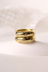 Astraea Star Hoop Earrings GOLD
