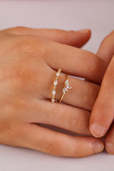 Marquise Dainty Ring- Sterling Silver