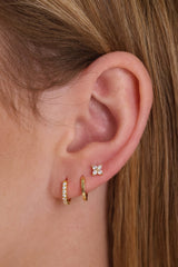 Suni Everyday Stacking - Sterling Silver Gold A + B + C (6 Earrings)