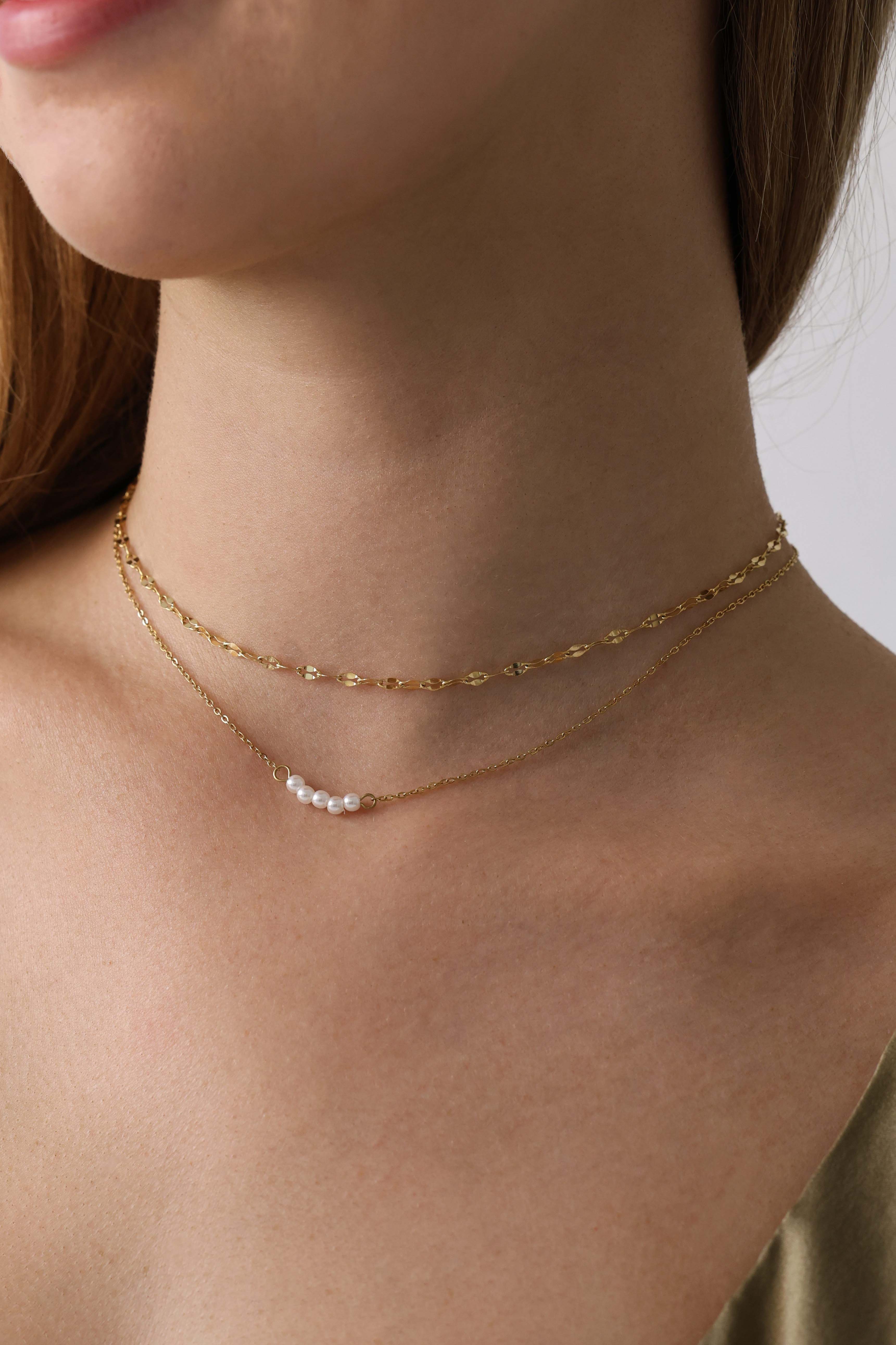 Mistara Twist Diamond Link Chain - Stainless Steel
