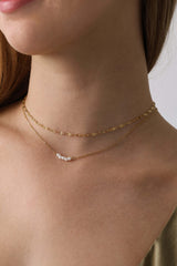 Mistara Twist Diamond Link Chain - Stainless Steel