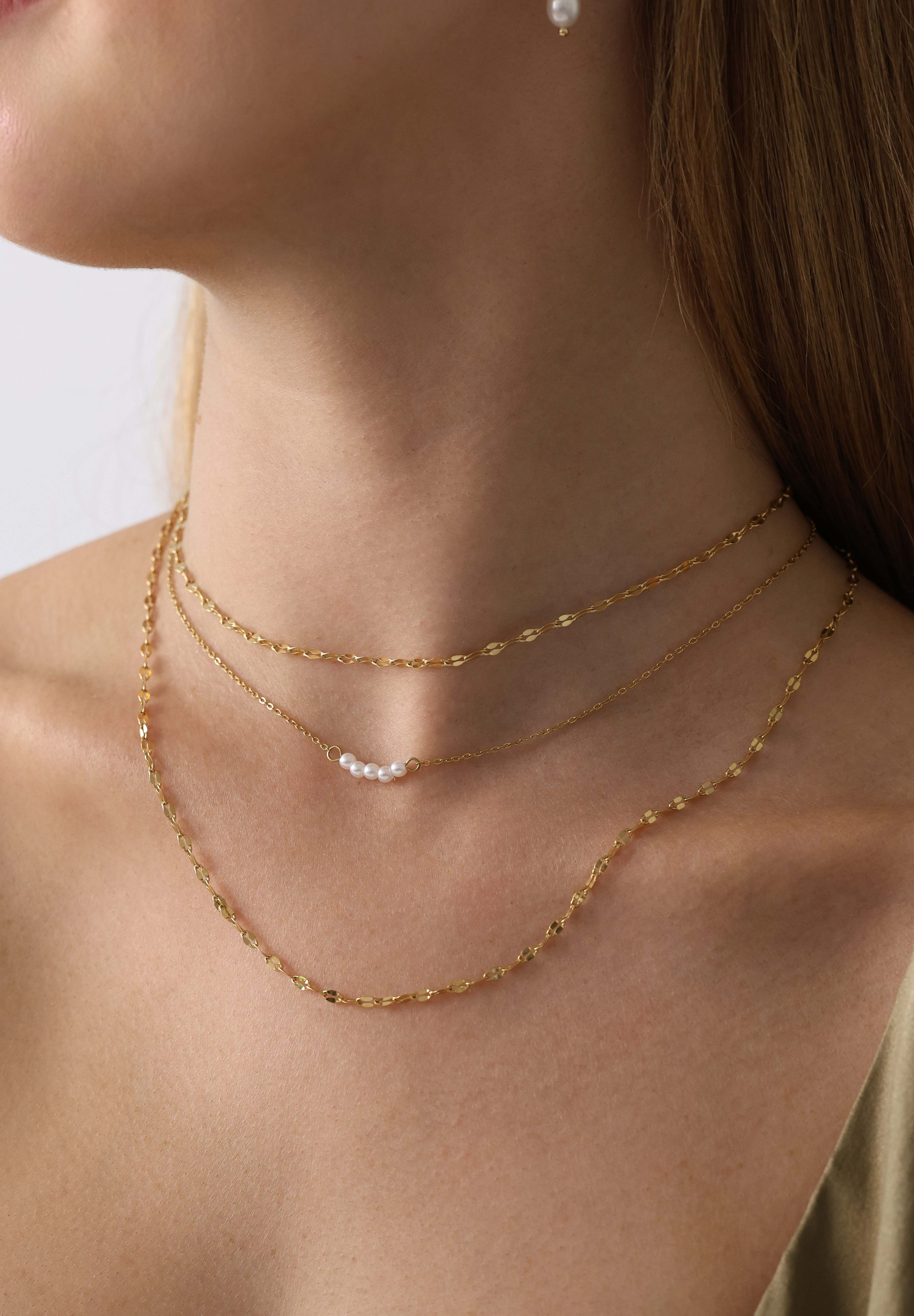 Mistara Twist Diamond Link Chain - Stainless Steel