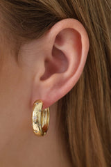 Astraea Star Hoop Earrings GOLD