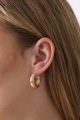 Astraea Star Hoop Earrings GOLD