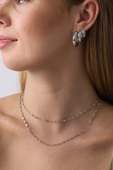 Astraea Star Hoop Earrings SILVER
