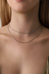 Mistara Twist Diamond Link Chain - Stainless Steel