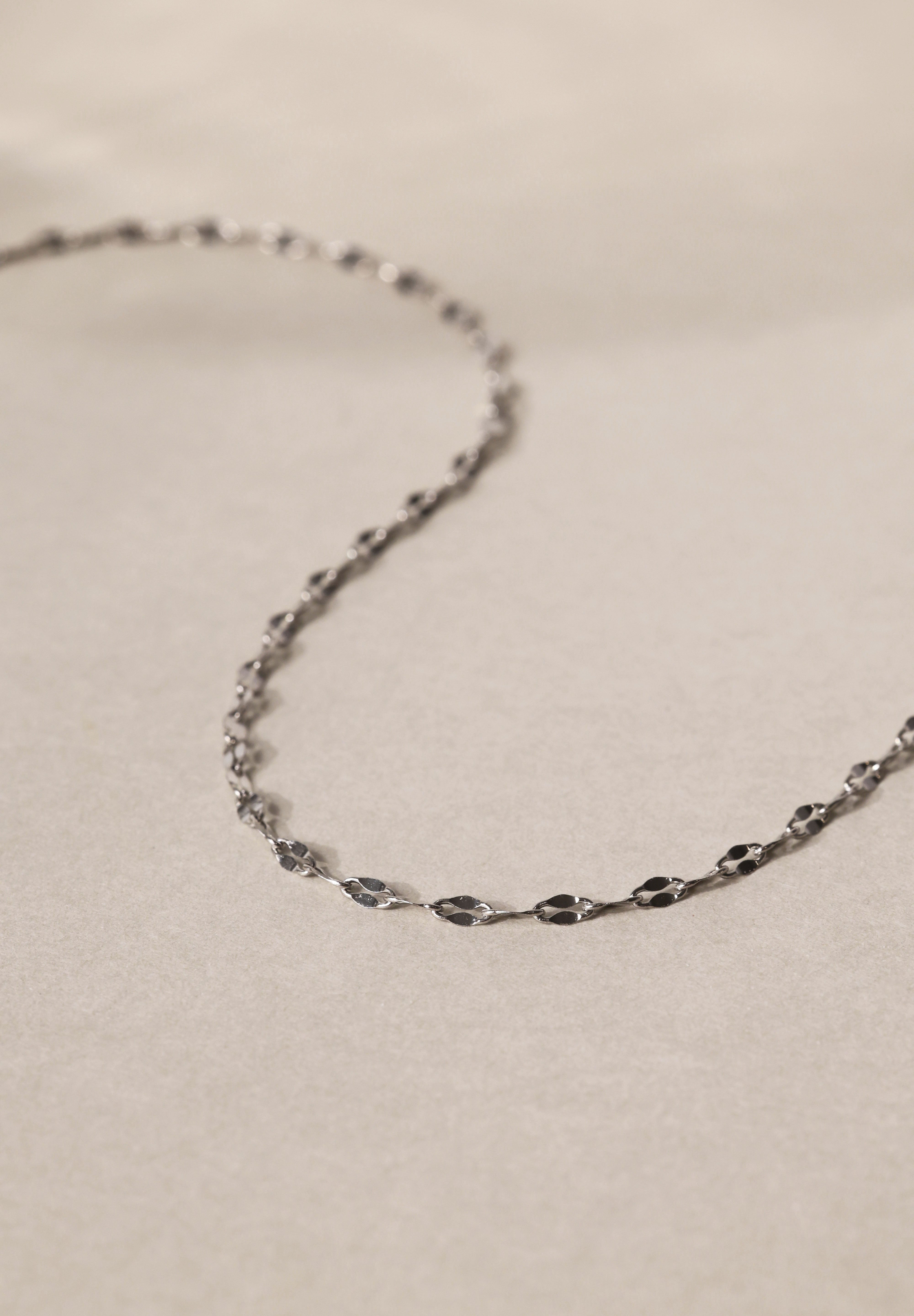 Mistara Twist Diamond Link Chain - Stainless Steel