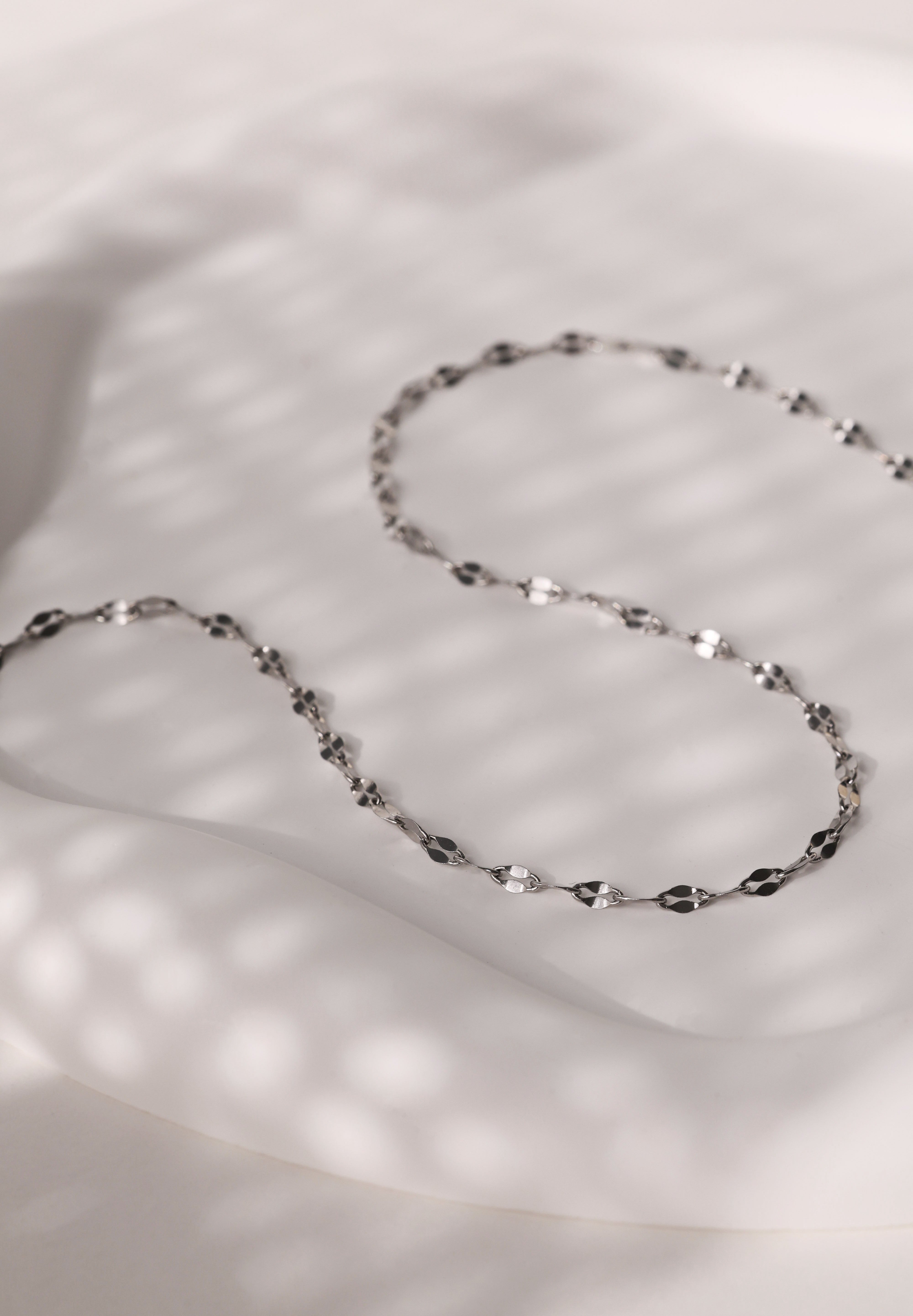 Mistara Twist Diamond Link Chain - Stainless Steel