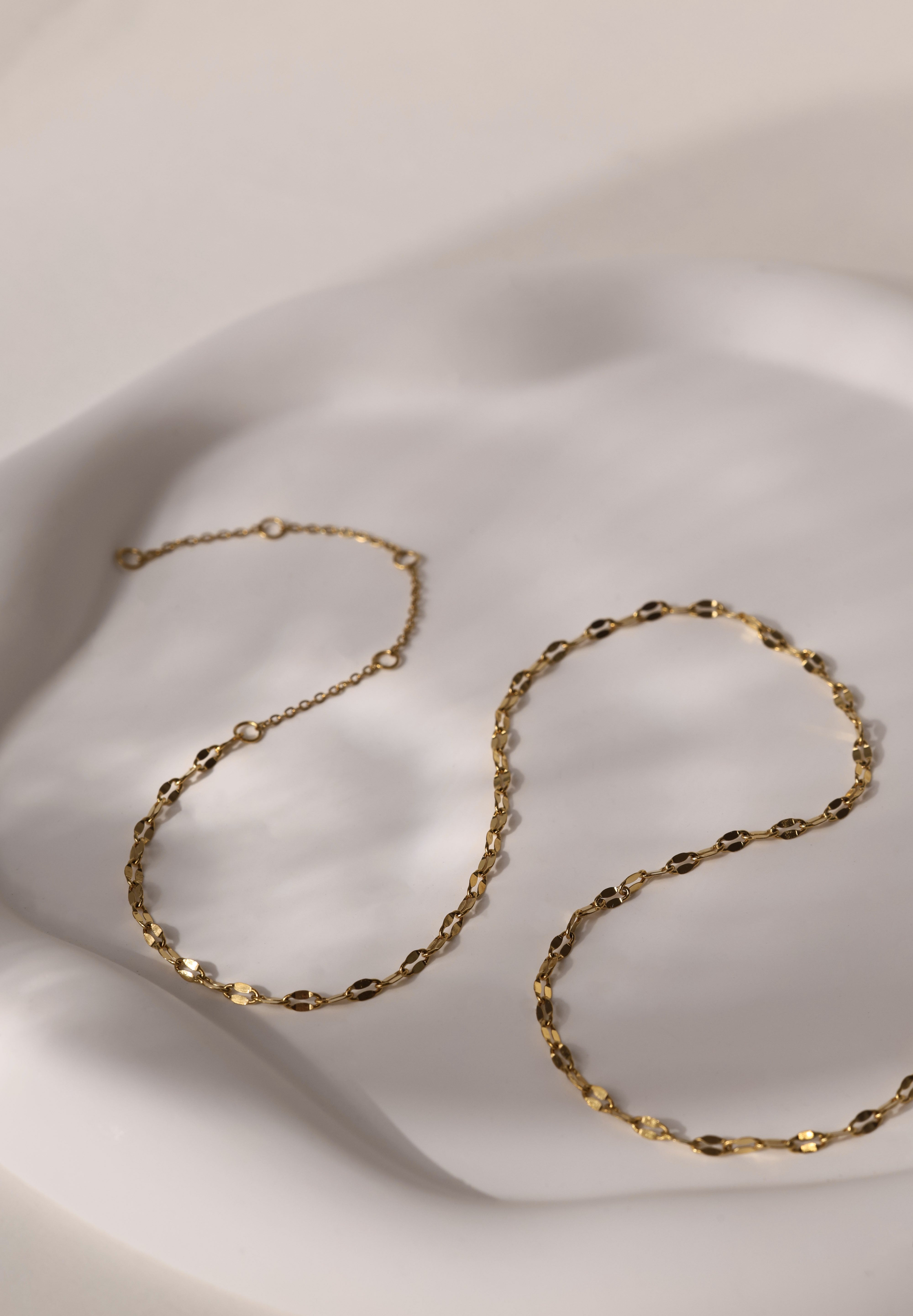 Mistara Twist Diamond Link Chain - Stainless Steel