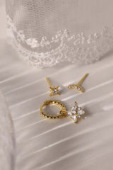 Vega Earring Stack Set - Sterling Silver