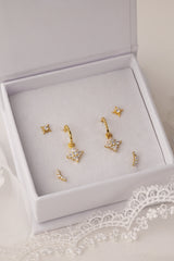 Vega Earring Stack Set - Sterling Silver