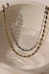 Sun Etched Necklace - Stainless Steel