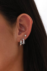 Fayglow 3 Cubic Hoop Earring Stacks