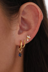 Teardrop Dangle Earrings – 18K Gold-Plated on Sterling Silver