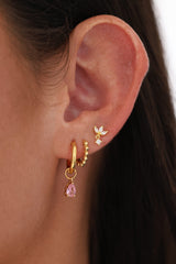 Teardrop Dangle Earrings – 18K Gold-Plated on Sterling Silver
