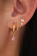 Teardrop Dangle Earrings – 18K Gold-Plated on Sterling Silver