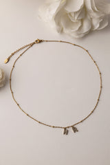 Allegra Cubic Pave A-Z Letter Pendant Necklace - Stainless Steel