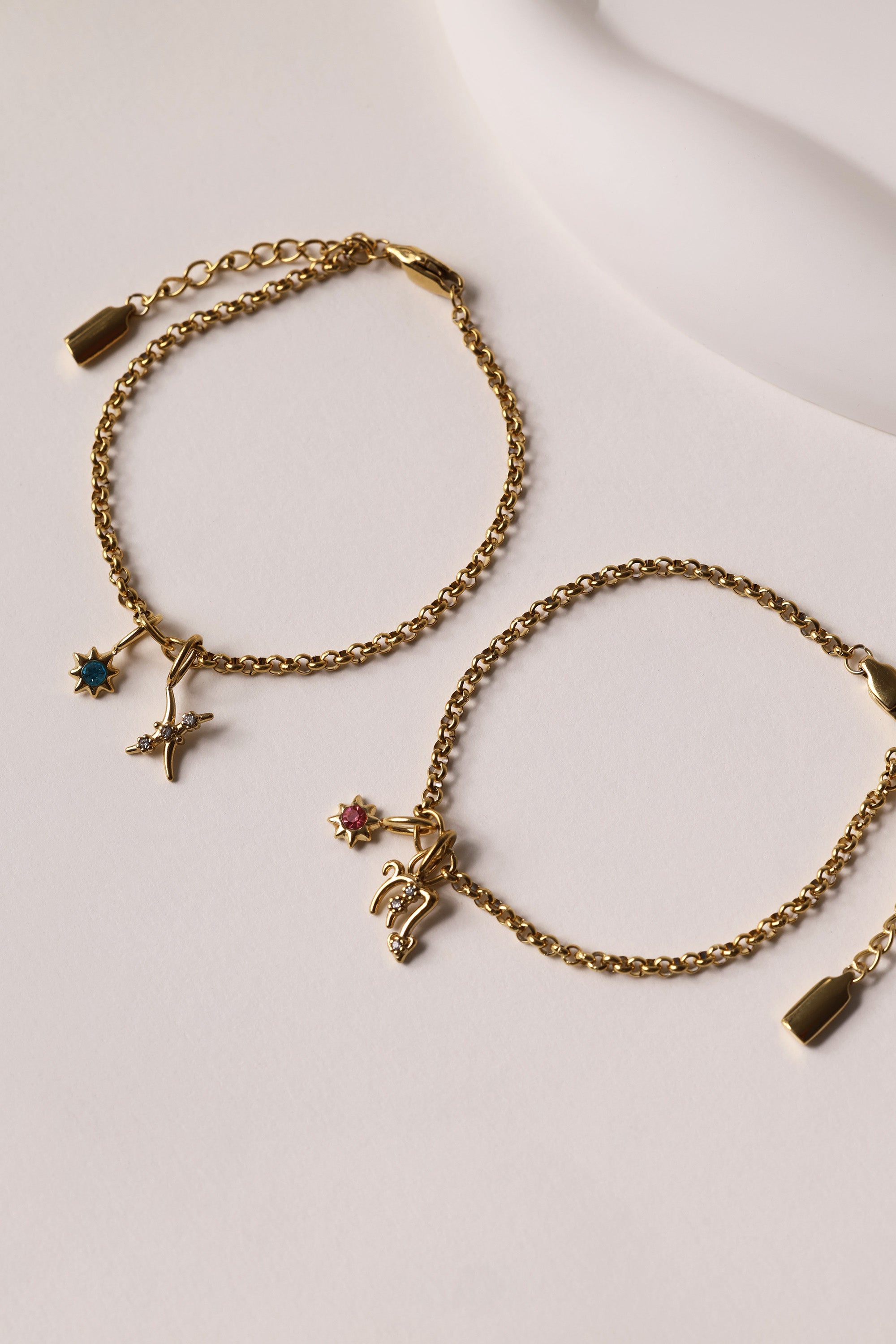 Virina Birthstone and Star Sign Bracelet- Stainless Steel