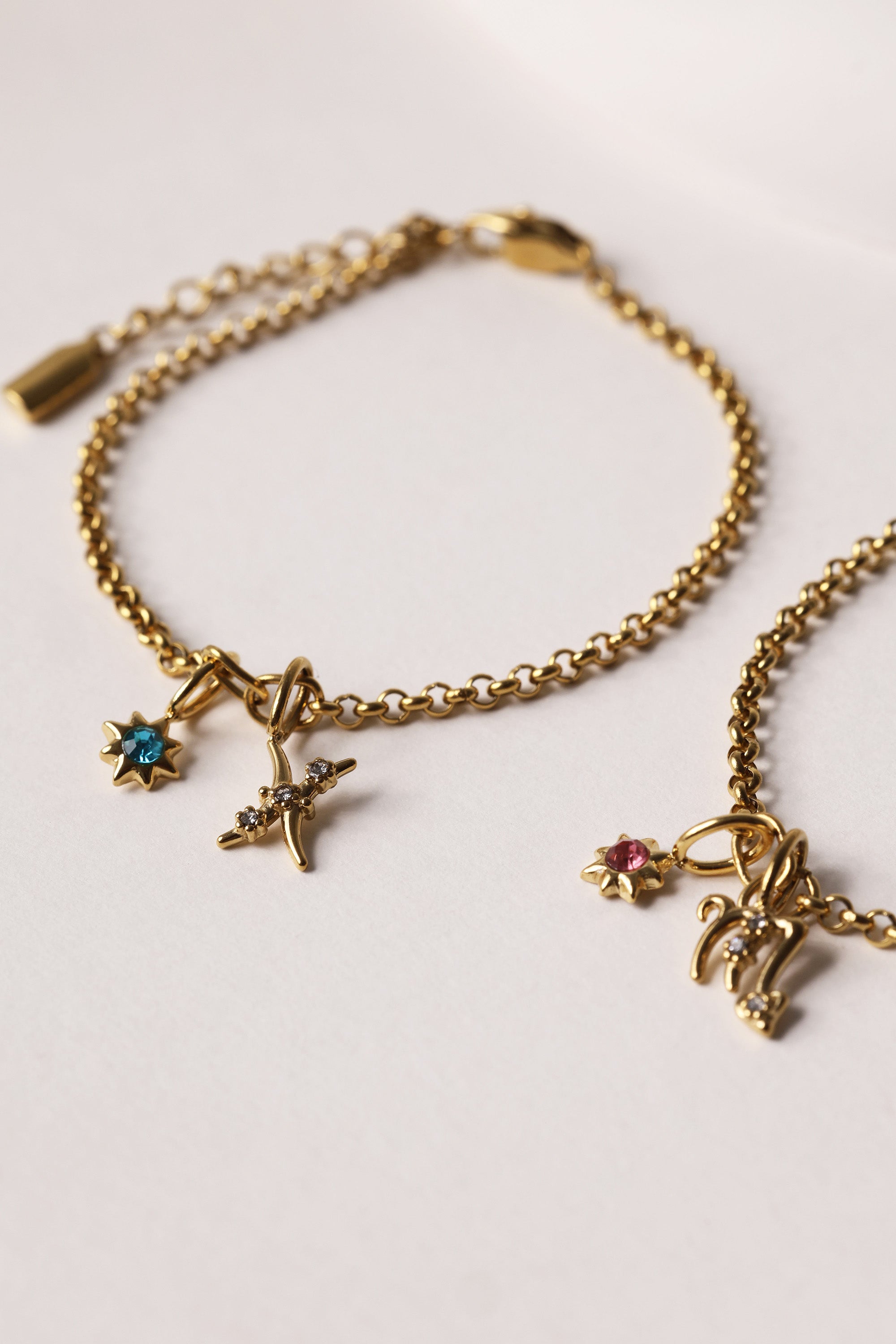 Virina Birthstone and Star Sign Bracelet- Stainless Steel