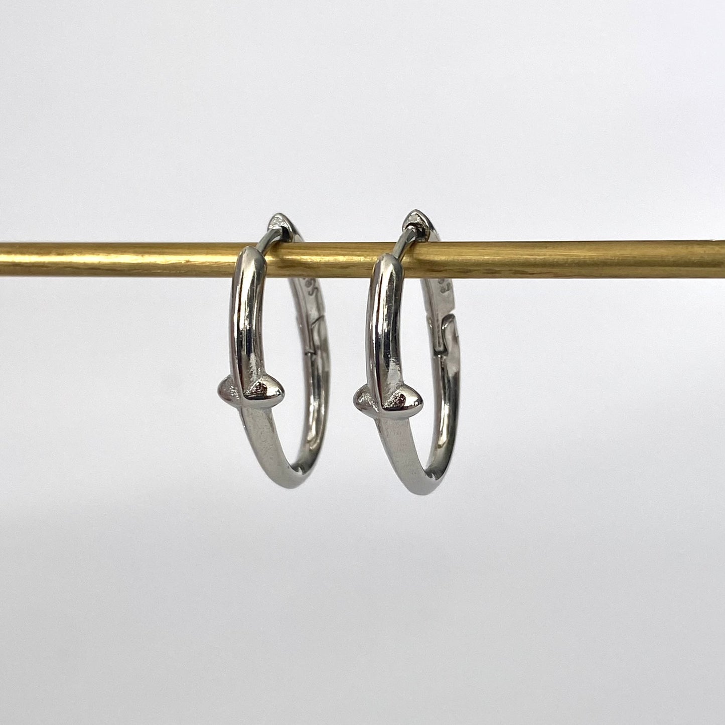 Oval Silver Hoop Earrings, 925 Sterling Silver Hoops, Geometric Silver Hoops, Minimalist Silver Hoops, Simple White Gold Hoops, Classy hoops