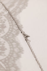 Stainless steel initial bracelet with sleek letter charm, delicate chain, minimalist look, waterproof and tarnish‑resistant, silver bracelet