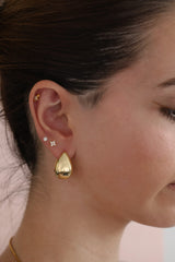 Aurora Big Chunky Gold Hoop Earrings 1.4cm Thick