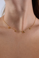 MAMA Letter Gold Necklace - Stainless Steel