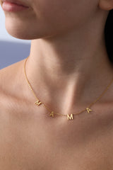MAMA Letter Gold Necklace - Stainless Steel