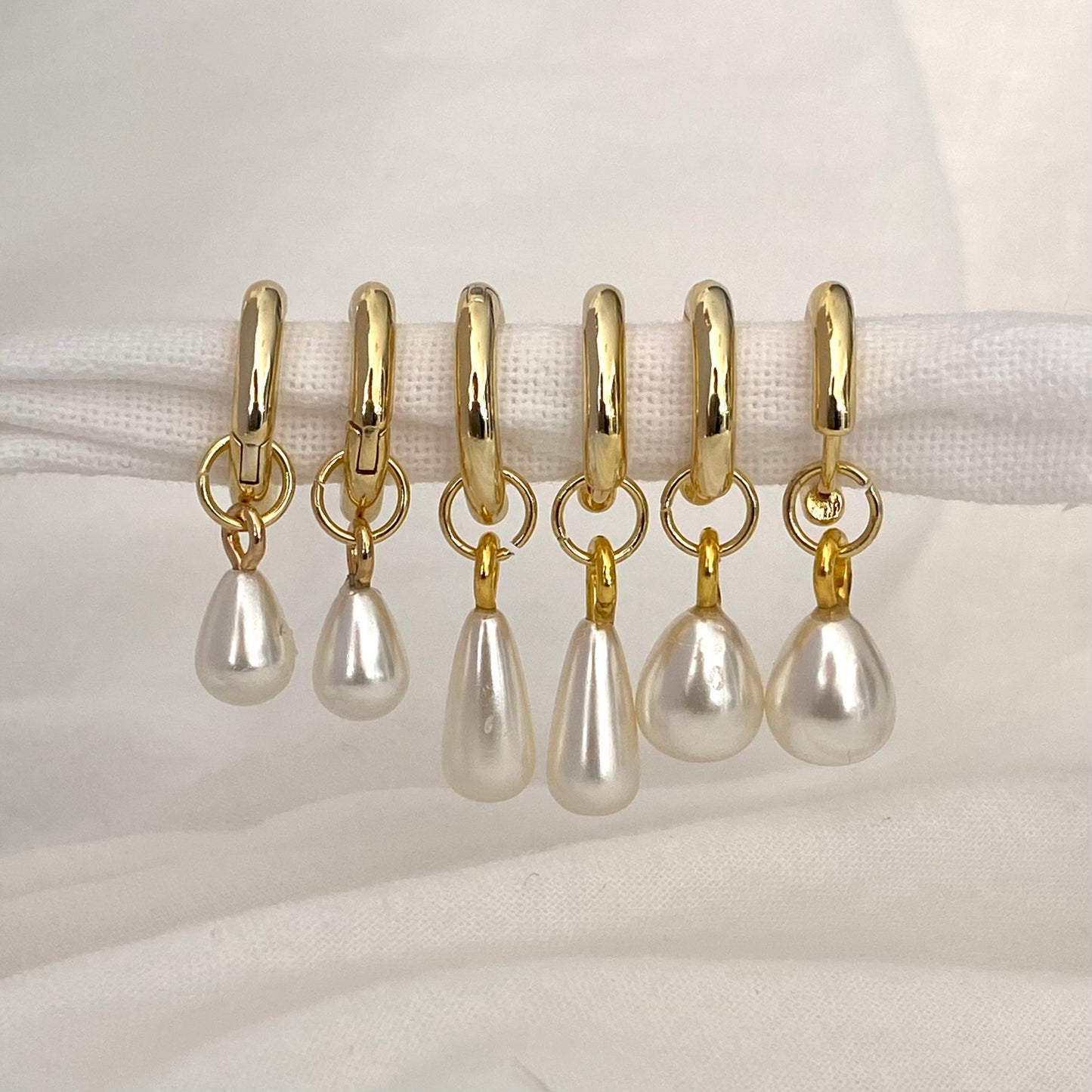 Baroque Pearl Drop Earrings 925 Sterling Silver- Small