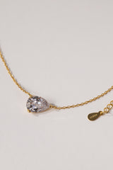 Adamas East West Pear Necklace Gold – Sterling Silver