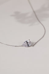 Adamas East West Pear Necklace Silver – Sterling Silver