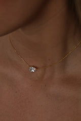 Adamas East West Pear Necklace Gold – Sterling Silver