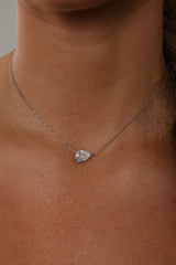Adamas East West Pear Necklace Silver – Sterling Silver