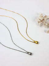Brianna Water Drop Necklace - Stainless Steel