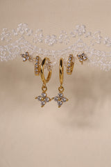4 Clover Dangle Earrings GOLD