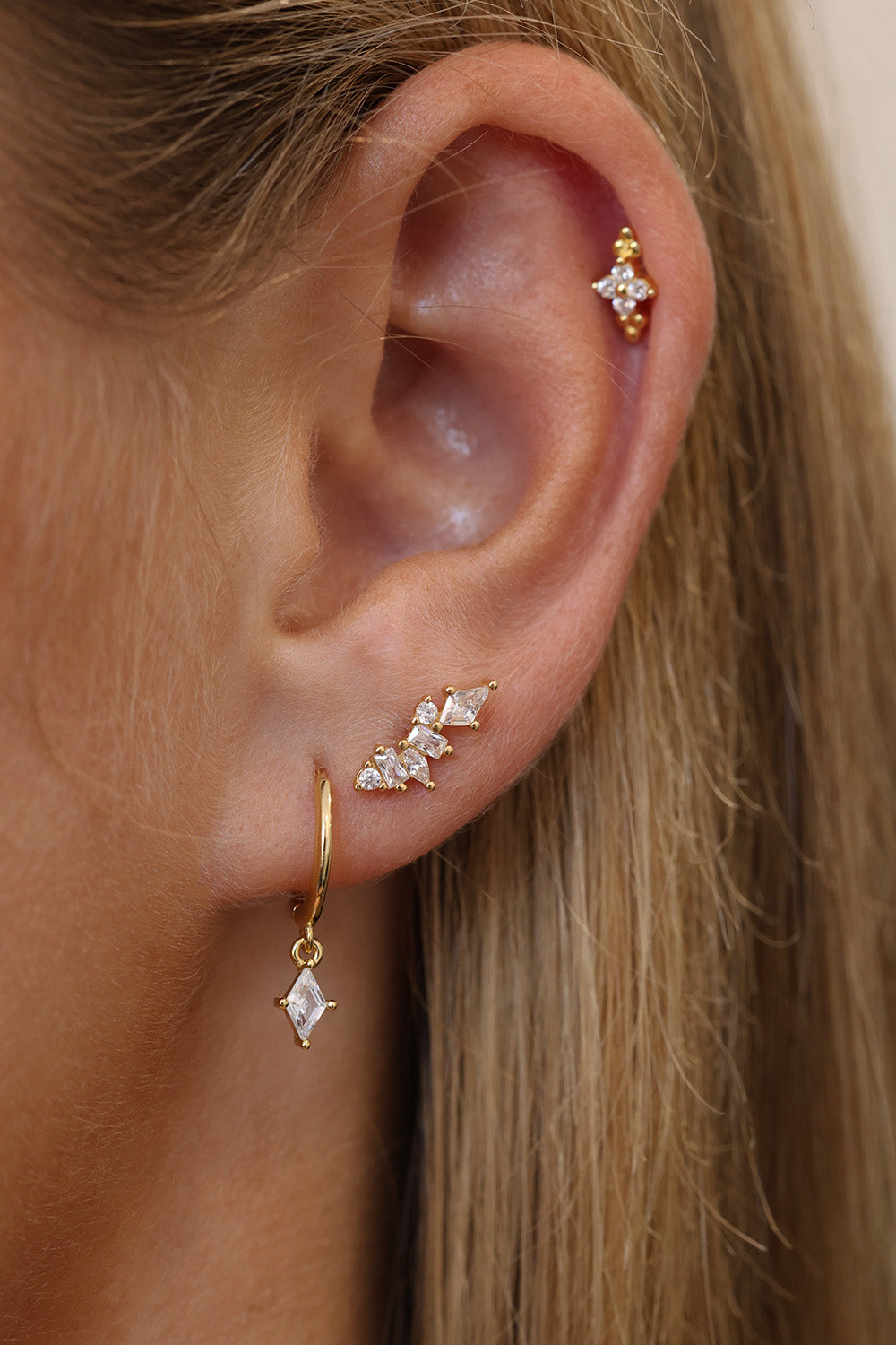 Victoria Stud Earrings- Sterling Silver