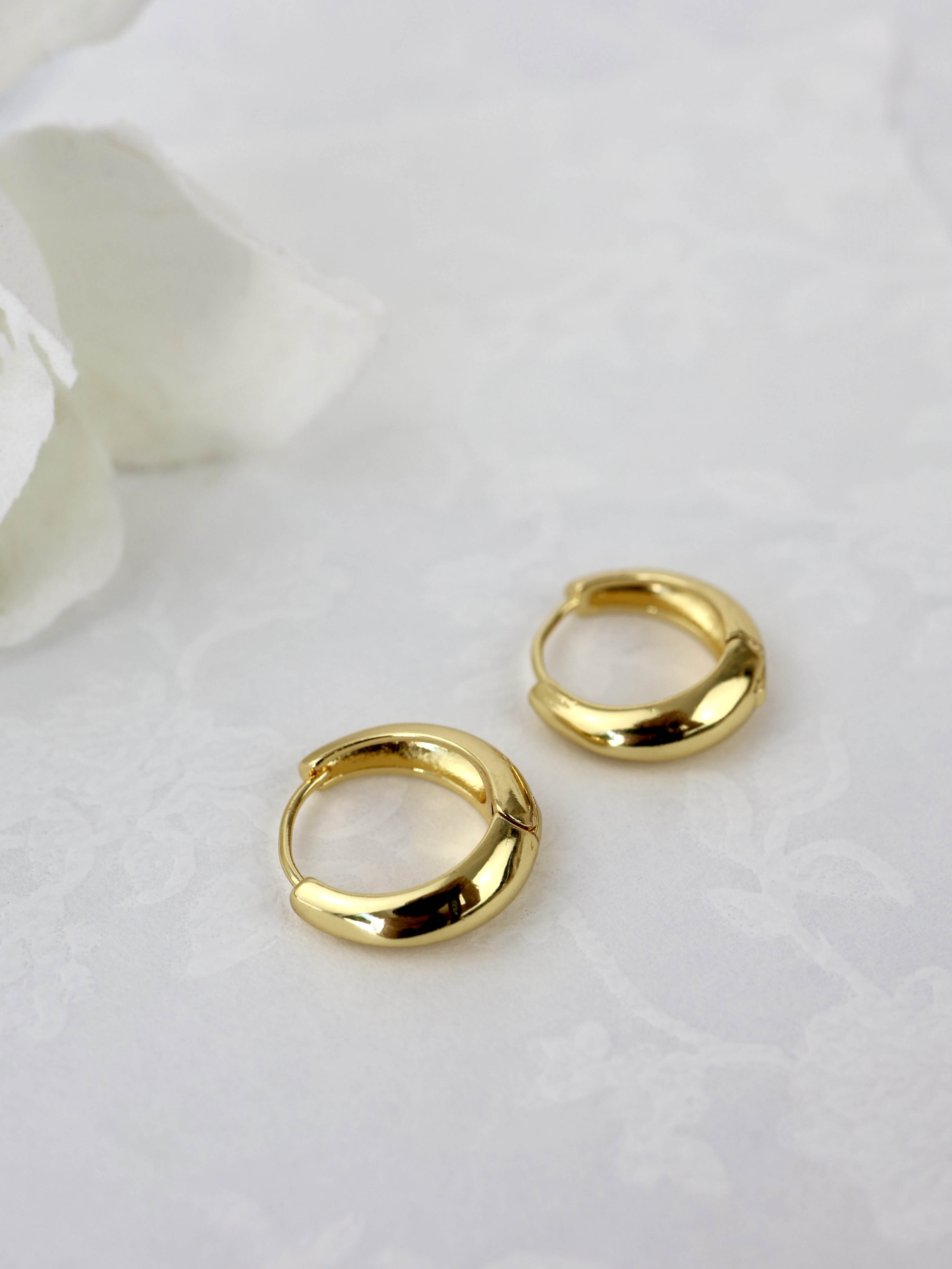 Primrose Flower Stacking Earrings- Gold