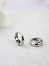 Primrose Flower Stacking Earrings- Silver
