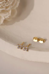 4 Clover Dangle Earrings GOLD