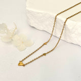 Dainty Love Heart Layering Stainless Steel Necklace