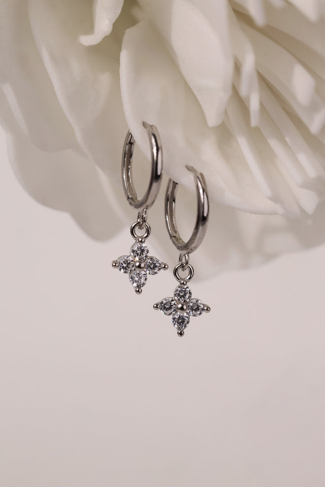 Pinterest Dangle 4 Clover Dangle Earrings – Sterling Silver Jewellery – ANETT
