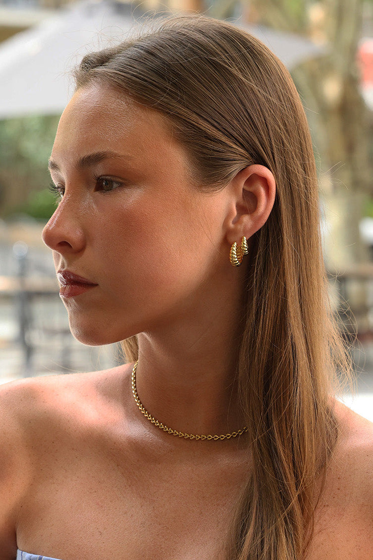 Tamara Twist Hoop Earrings GOLD