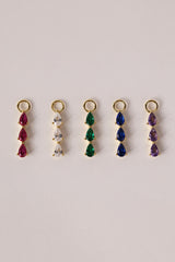 Charm Only- 3 Teardrop Gold- Sterling Silver