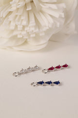 Charm Only- 3 Teardrop Silver- Sterling Silver