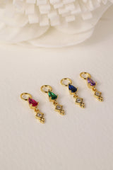 Charm Only- Teardrop Gold- Sterling Silver