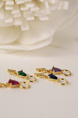 Charm Only- Teardrop Gold- Sterling Silver